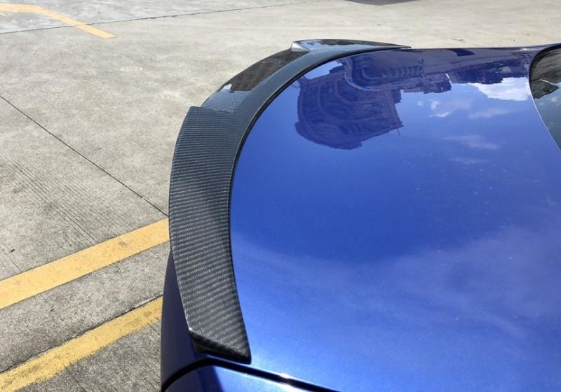 画像1: BMW G20 3シリーズ 2019〜用 Mタイプ カーボントランクスポイラー リアウイング Mスポーツ PERFORMANCE CROSS CARBON クロスカーボン 320 330 340 335 (1)