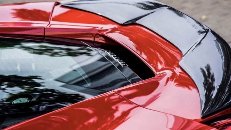 画像1: ドライカーボン◆フェラーリ 488 GTB/GTS スパイダー用 エアロダイナミックスキットドライカーボンリアカーボンウイング/カーボンスポイラー/リアスポイラー/人気商品//マン ソリー/互換タイプ/AERODYNAMICS (1)