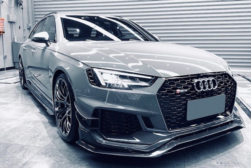 画像1: ◆アウディ B9 RS4用 BKSS ブラックシリーズエアロセット/フロントリップ/ディフューザー/ハッチスポイラー/サイドステップ/ルーフスポイラー/ウイング/ばら売り対応 (1)
