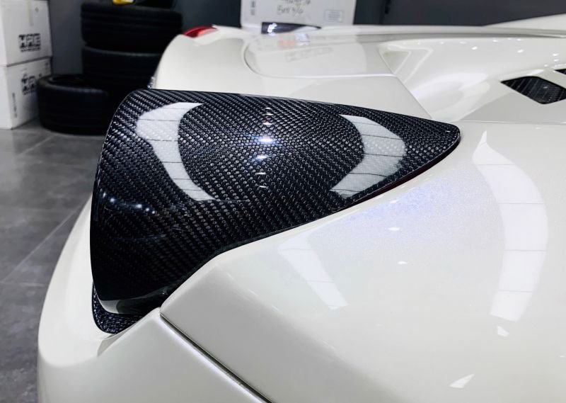 画像1: フェラーリ 458イタリア用Noviタイプカーボン製リアテールライトカバーセット (1)