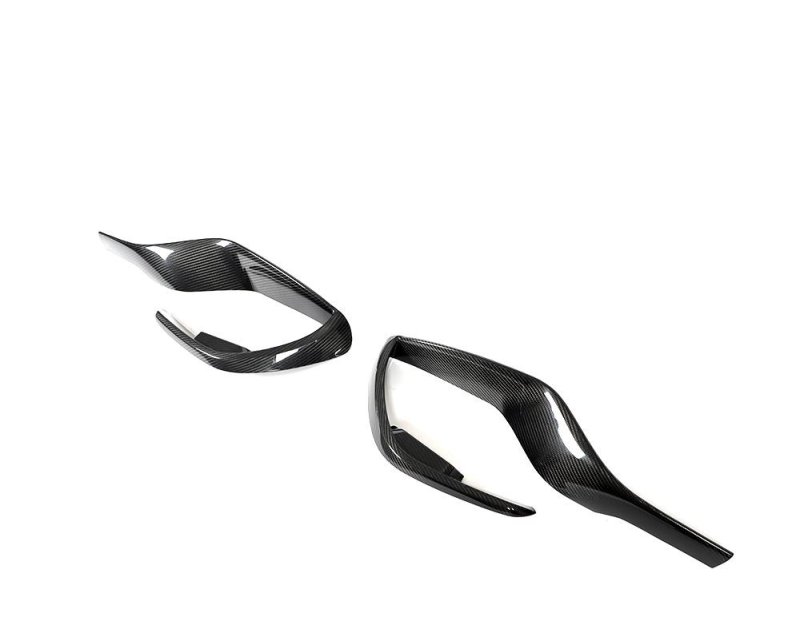画像1: ◆ベンツ X290 AMG GT 4ドアクーペ GT50 GT53用 フロントバンパーカーボンエクステンションセット/カーボンスポイラー/アンダーリップ/本物カーボン/AMG/63S/カーボンガーニッシュ (1)