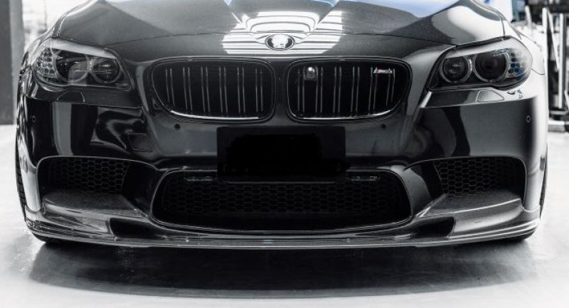画像1: ◆BMW F10M5セダン用 3DDタイプ フロントカーボンリップ/カーボンスポイラー/アンダーリップ/エアロ/530/540/550/ (1)