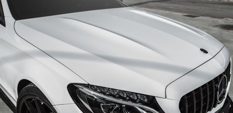 画像1: ◆ベンツ W205/C205/S205用 AMGスポーツタイプ アルミボンネット/エンジンフード/C63AMG/ドーム式/隆起タイプ/人気商品 (1)