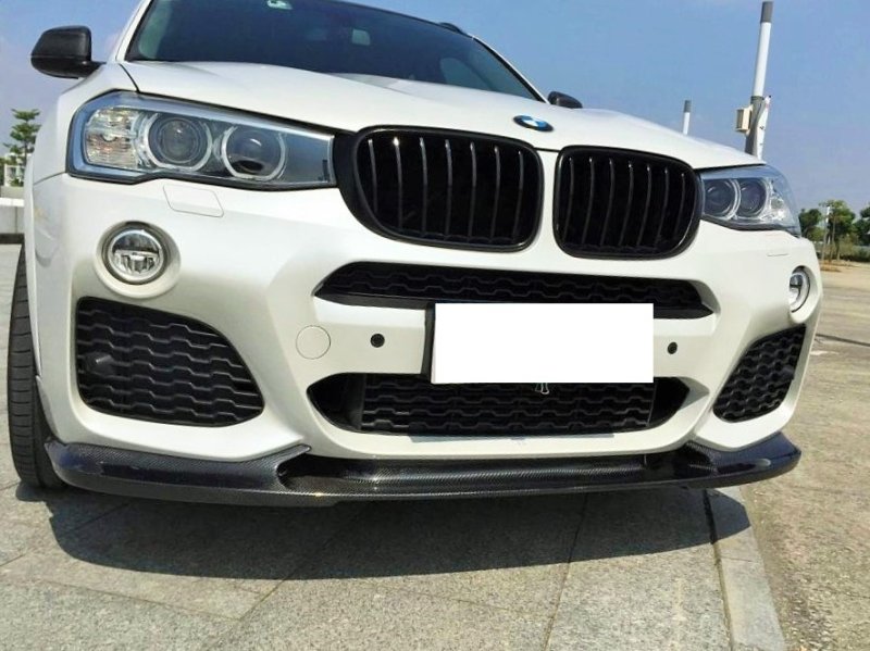 画像1: ◆BMW F26 X4 Mスポーツ用 3DD タイプフロントカーボンスポイラー/カーボンリップ/アンダーリップ/PERFORMANCE/スプリッター (1)
