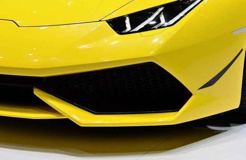 画像1: ◆ランボルギーニ Huracan ウラカン LP610-4用DMcスタイル フロントカーボンカナードセット/カーボンリップ/カーボンスポイラー/整流効果絶大 (1)