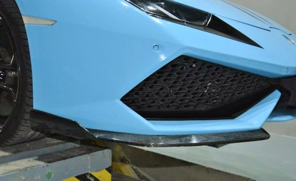 画像3: ◆ランボルギーニ Huracan ウラカン LP610-4用DMcスタイル フロントカーボンスプリッターセット/カーボンリップ/カーボンスポイラー (3)