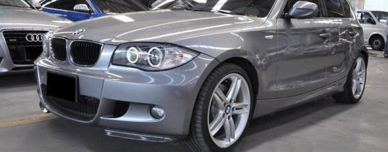 画像1: ◆BMW E87 M/Perタイプ フロントカーボンリップスポイラー/カーボンスプリッター (1)