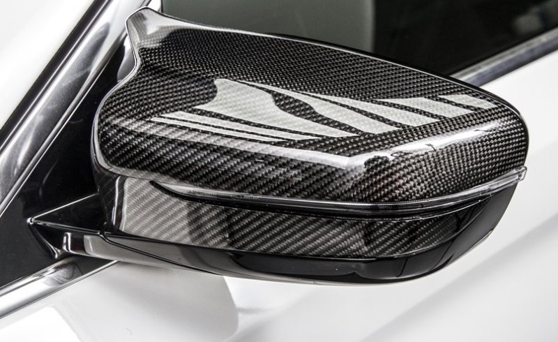 画像1: 右ハン◆BMW G30/G31 5シリーズ用 M5タイプカーボンミラーカバーセット/ドアミラーカバー/サイドミラーカバー/交換式/PERFORMANCE/523/530/550/540/RHD (1)