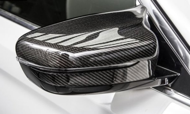 画像1: 左ハン◆BMW G30/G31 5シリーズ用 M5タイプカーボンミラーカバーセット/ドアミラーカバー/サイドミラーカバー/交換式/PERFORMANCE/523/530/550/540/LHD (1)