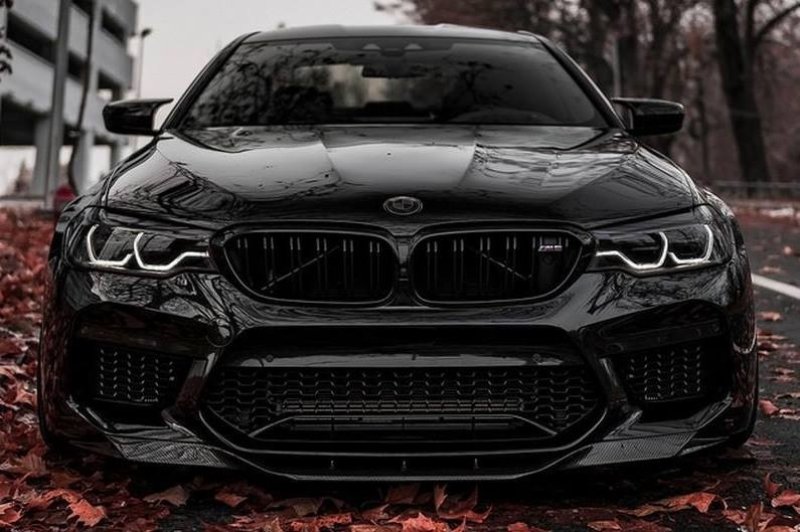画像1: ◆BMW F90M5用RKP TPフロントカーボンスポイラー/カーボンリップ/バンパーリップ/PERFORMANCE/E90/M5 (1)