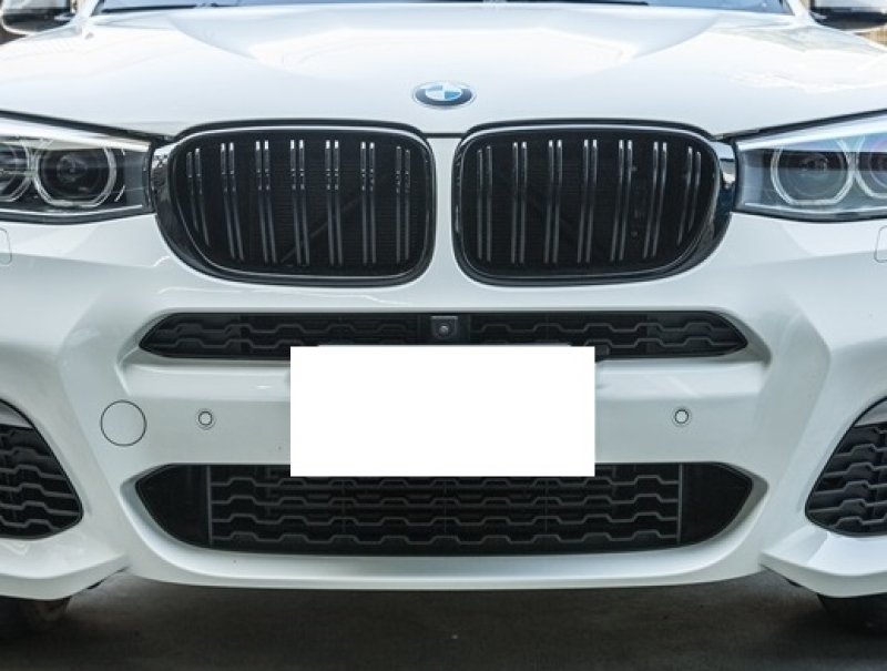 画像4: ◆BMW F26 X4 Mスポ/F25X3 LCI用 Mパフォーマンス ブラックキドニーグリルセット/センターグリル/ラジエターグリル/PERFORMANCE/CROSS CARBON/クロスカーボン/Mルック/X4M/X3M (4)