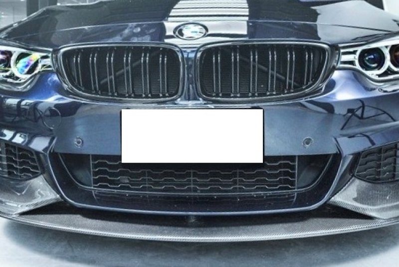 画像1: ◆BMW F32/ F33 /F36 4シリ用 Mパフォーマンスタイプ ブラックキドニーグリル/シャインブラック/グロスブラック/艶黒/ブラックグリル/センターグリル/420/428/435/M4ルック (1)