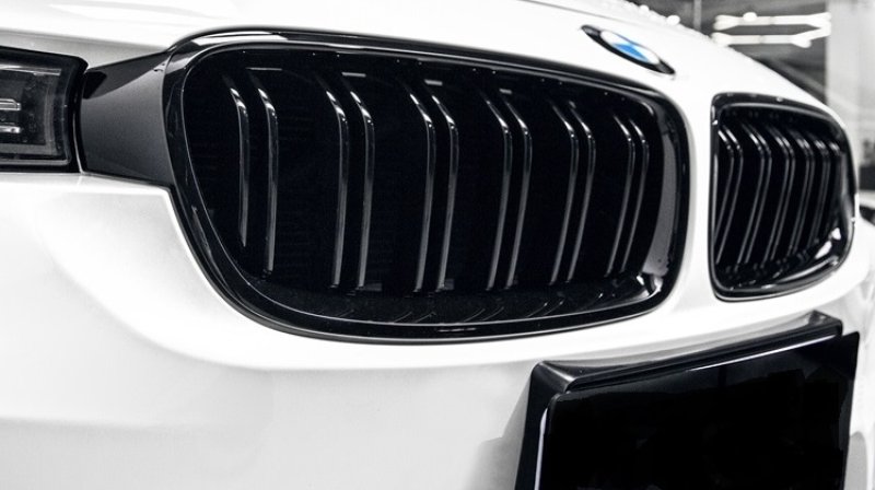 画像5: ◆BMW F30/ F31 3シリ用 Mパフォーマンス ブラックキドニーグリル/シャインブラック/グロスブラック/艶黒/ブラックグリル/センターグリル/320/323/328/335/340/M3ルック (5)