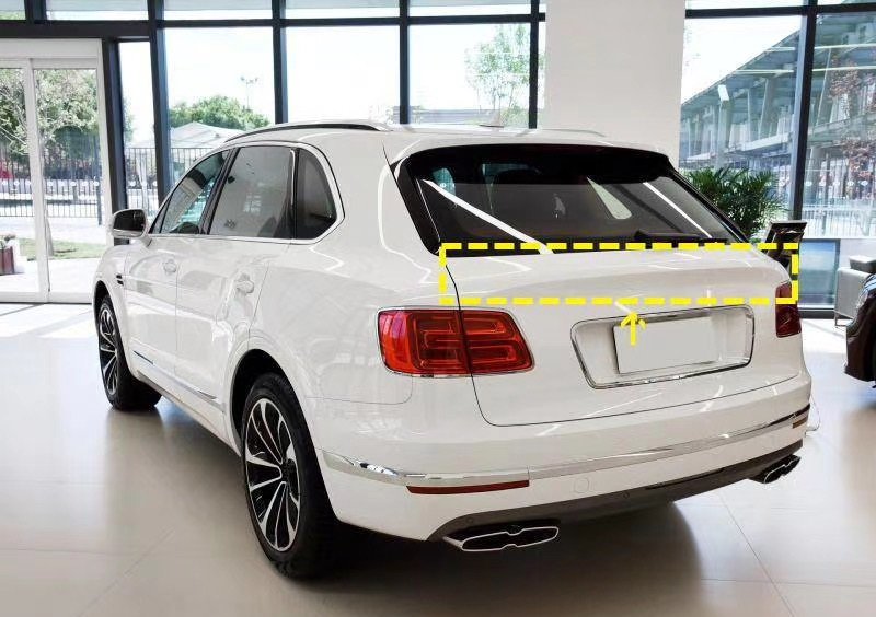 画像1: ◆ベントレー SUV ベンティガ用 カーボントランクスポイラー/リアスポイラー/ハッチスポイラー/ダックテール/ドライカーボン/Bently (1)