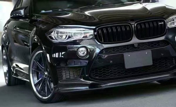 画像1: BMW F85X5M F86X6M用 3DDタイプカーボンスポイラー フロントスポイラー アンダーリップ カーボンリップ CROSS CARBON PERFORMANCE (1)