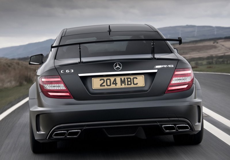 画像1: ◆メルセデス・ベンツ W204/C204 Cクラス/C63AMG セダン/クーペ用ブラックシリーズタイプリアカーボンウイング/GTウイング/機械式ウイング/リアスポイラー (1)
