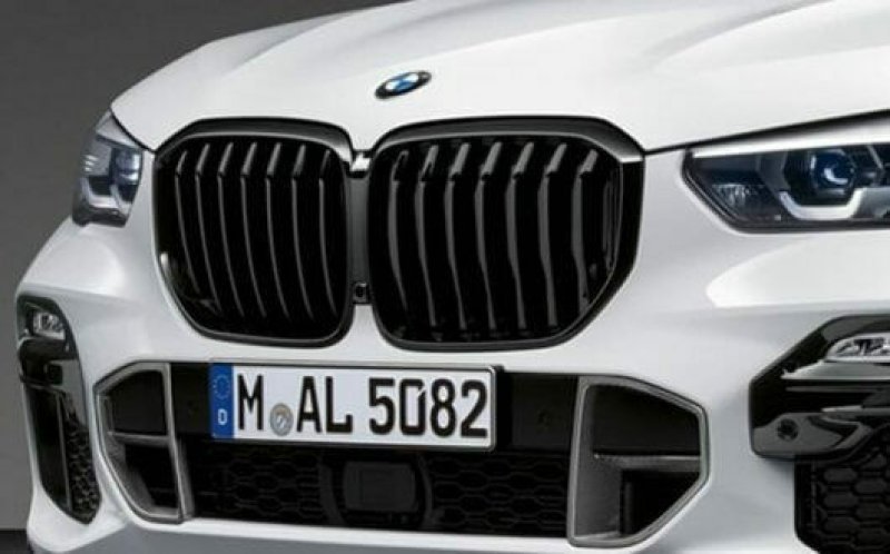 画像1: ◆BMW G05X5 用パフォーマンスタイプ ブラックキドニーグリルセット/ラジエターグリル/センターグリル/艶あり/ピアノブラック/クロスカーボン (1)