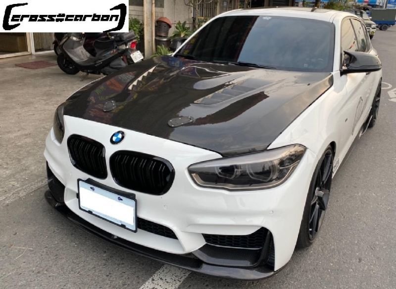 画像1: ◆BMW F20 1シリーズ用 1M DTMタイプダクト付カーボンボンネット/エンジンフード/軽量化/人気商品/コンペティション/118/120/135/140/130/カーボンファイバー (1)