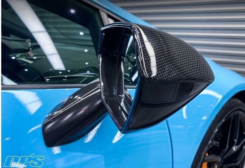 画像1: ◆ランボルギーニ LP610 LP580 LP640 EVO ドライカーボン製カーボンミラーカバー/サイドミラーカバー/フォージドカーボン製造可能/ウラカン/Lamborghini (1)