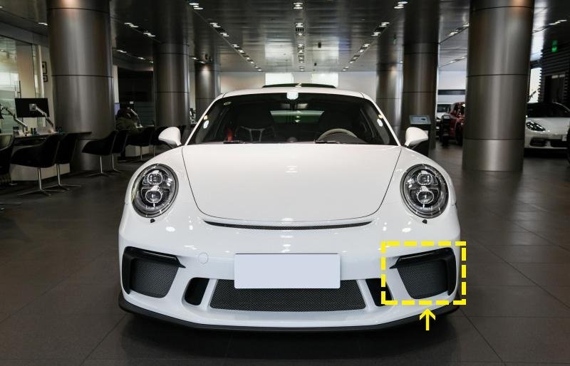 画像1: ◆ポルシェ991 GT3 後期用 ドライカーボン製カーボンカナードセット /エアアウトレット/スプリッター/DRYCARBON/クロスカーボン (1)