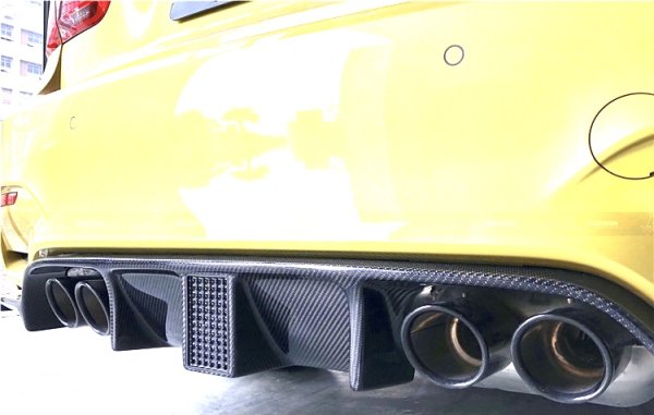 画像8: BMW F80M3 F82M4 F83M4カブ用KOHタイプLEDストップランプ付カーボンディフューザー/ディフェーザー/ブレーキランプ/Kohlenstof/エアロ (8)