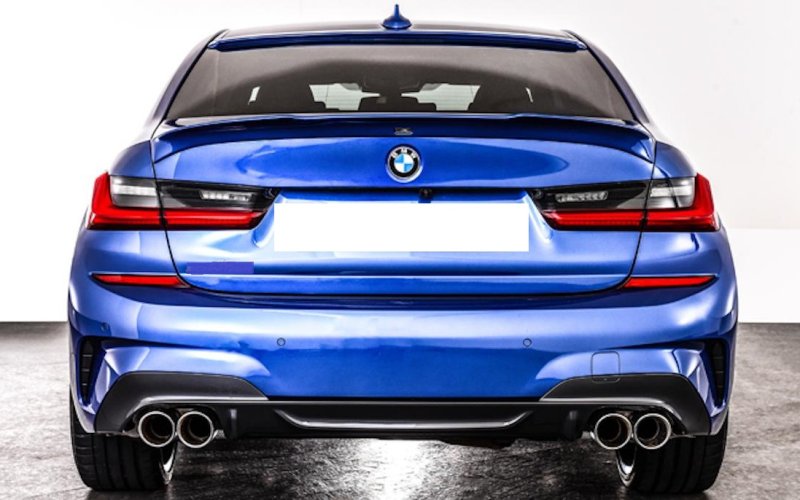 画像1: ◆BMW G20 G21 3シリーズ 2019〜用 4本出し対応  ACSタイプ リアバンパーカーボンディフューザー /ディフェーザー/PERFORMANCE/CROSS CARBON/シュニツア 320 330 340 335 (1)