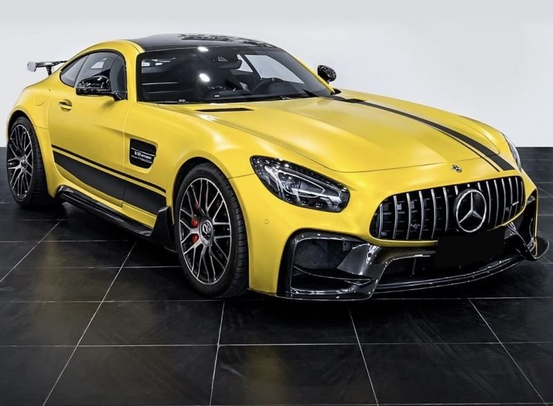 画像1: メルセデス・ベンツ C190 AMG GT/GTS用 ハーフカーボンフロントバンパー/IM/パフォーマンス/GTR/リアバンパー/サイドスカート/GTウイング/パナメリカーナグリル/ディフューザー (1)