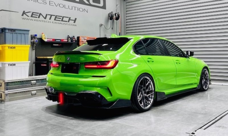 画像1: ブラックシャーク◆BMW G20 3シリーズ 2019〜 カーボントランクスポイラー/リアスポイラー/ルーフスポイラー/カーボンエアロ/ルーフウイング/320/323/335/340/KENTECH (1)