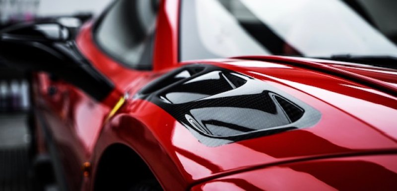 画像1: カーボナド◆フェラーリ 488 GTB/GTS クーペ スパイダー用 MANSOスタイル ダクト付カーボンフェンダー2点セット/カーボンパネル/綾織カーボン/人気商品//マン ソリー/SIRA CUSA (1)