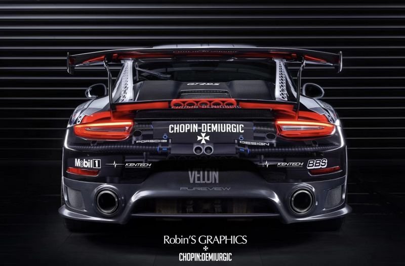 画像1: カーボナド◆ポルシェ 991.2 後期カレラ用 GT2RS リアバンパーセット/ディフューザー/リフレクター/C2S/GTS/GT3/カーボン/FRP/綾織カーボン/PORSCHE (1)