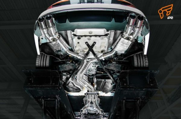 画像2: ◆イノテック iPE アウディ B9 S4 / F5 S5用ステンレス製可変バルブマフラーフルシステム/センターパイプ/キャタライザー/フロントパイプ/AUDI (2)