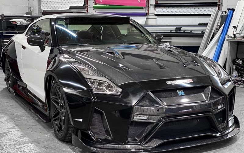 画像8: ◆ニッサン09〜20y R35GT-R用 ライフタイム ハーフカーボンリアバンパーセット/二面カーボン/リアウイング/人気商品/MY12/MY15/MY09/NISSAN/日産/シークレット (8)