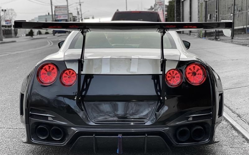 画像7: ◆ニッサン09〜20y R35GT-R用 ライフタイム ハーフカーボンリアバンパーセット/二面カーボン/リアウイング/人気商品/MY12/MY15/MY09/NISSAN/日産/シークレット (7)