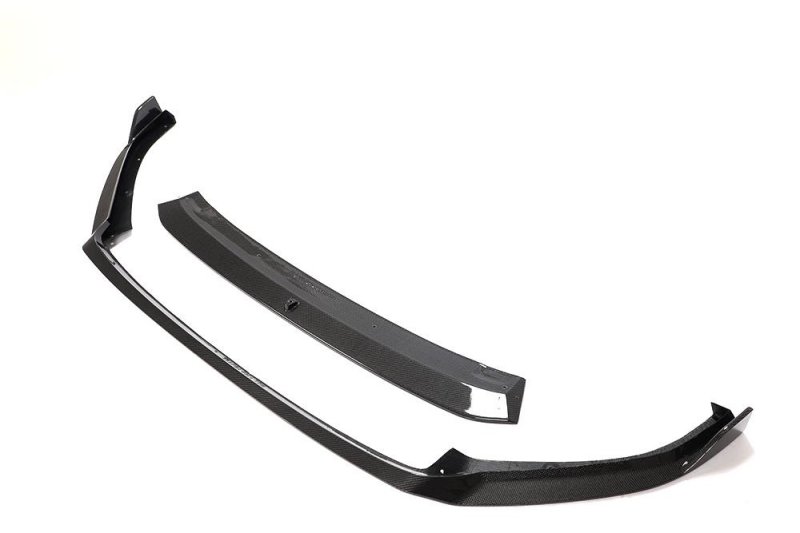画像1: ◆ワーゲン/VW ゴルフ7.5  17~2021年 Rline/ゴルフR用 2ピースカーボンリップスポイラー/綾織カーボン/フロントリップ/フロントスポイラー/カーボンリップ/GOLF (1)
