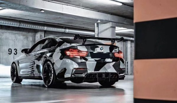画像15: BMW F80M3 F82M4 F83M4カブ用KOHタイプLEDストップランプ付カーボンディフューザー/ディフェーザー/ブレーキランプ/Kohlenstof/エアロ (15)
