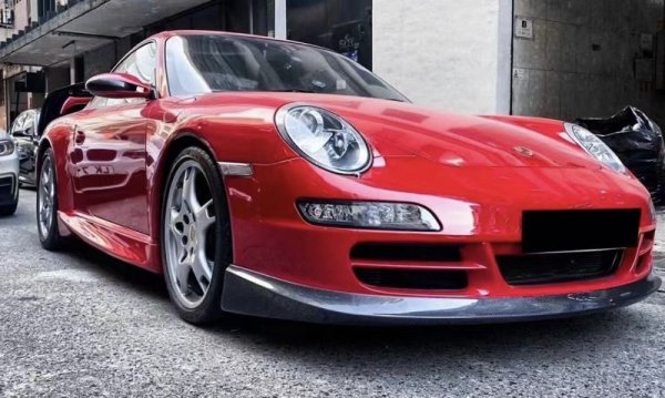 画像7: 人気商品◆ポルシェ 911/997 04-08年モデル用TechAタイプ フロントカーボンリップスポイラー/カーボンスポイラー/フロントディフューザー/テック/アート/カレラ/前期用/ (7)