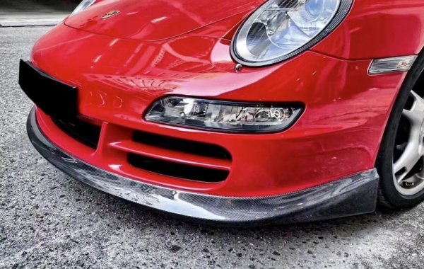 画像8: 人気商品◆ポルシェ 911/997 04-08年モデル用TechAタイプ フロントカーボンリップスポイラー/カーボンスポイラー/フロントディフューザー/テック/アート/カレラ/前期用/ (8)