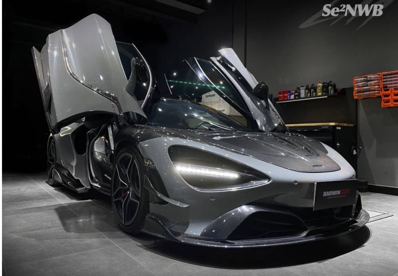 画像1: ◆マクラーレン 720S用  Se2 セナシリーズカーボンエアロセット/フロントリップ/リアスポイラー/サイドステップ/バンパースプリッター/カーボンフード/ばら売り対応 (1)