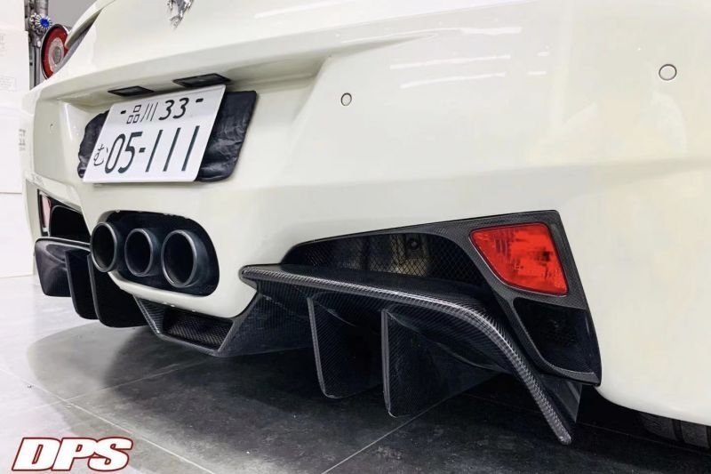 画像1: ◆フェラーリ 458イタリア クーペ/スパイダー用 OEM純正タイプ リアカーボンフォグカバーセット/カーボンディフェーザー/カナード/ノビテック (1)