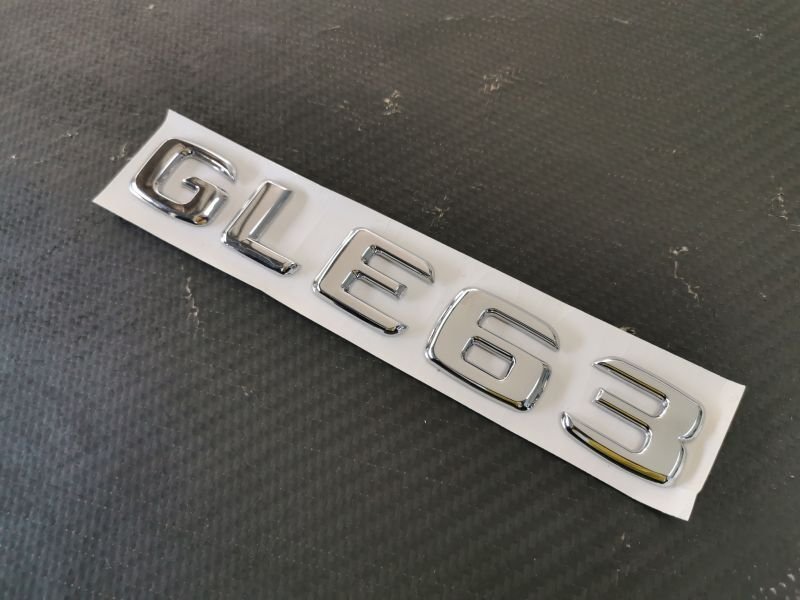 画像1: ◆クロームメッキ GLE63 GLE43 AMG エンブレム C292 W167 W167GLE350 CLW43 GLE45  シルバーメッキ AMGグレード バッチ ブラッククローム取り寄せ可能 (1)