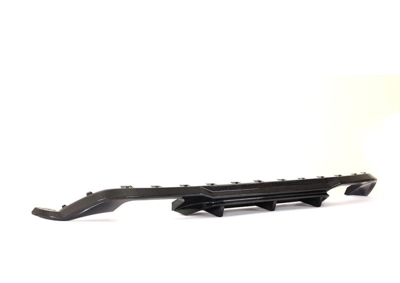 画像1: 17年〜◆VW フォルクスワーゲン MK7.5 ゴルフ7R/R-line 後期用リアカーボンディフューザー/4本出し仕様/ディフェーザー/クロスカーボン (1)