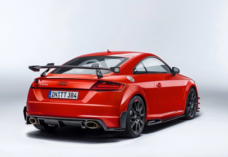 画像1: DRY CARBON◆アウディ8S TT/ TTS/ TTRS/ロードスター用 R8 AUDI SPORTS タイプ カーボンGTウイング/リアスポイラー/リアウイング/綾織ドライカーボン/クロスカーボン (1)