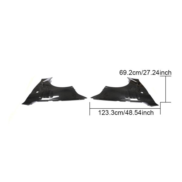 画像8: DRYCARBON◆BMW F22 F87M2 CS用 BSタイプドライカーボンワイドフェンダーセット/エアロダイナミックス/最軽量/レース対応品 (8)