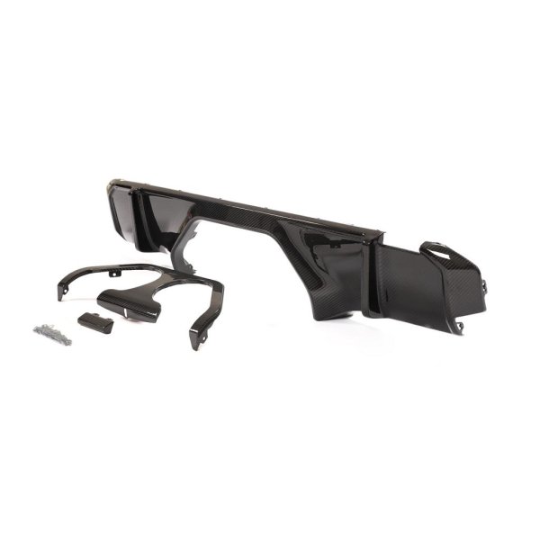 画像4: ドライカーボン◆BMW G80M3 G82M4 G83M4 PER Mパフォーマンスタイプ カーボンディフューザーセット/カナード/カーボンスポイラー/クロスカーボン (4)