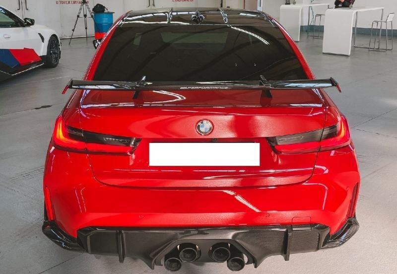 画像1: ドライカーボン◆BMW G80M3 G82M4 G83M4 PER Mパフォーマンスタイプ カーボンディフューザーセット/カナード/カーボンスポイラー/クロスカーボン (1)