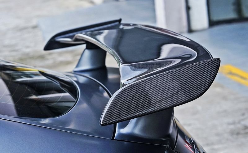 画像1: IMP◆ベンツ X290 AMG GT 4ドアクーペ用 カーボンリアウイング/GTウイング/二段式/本物カーボン/AMG/63S/リアスポイラー/トランクスポイラー (1)