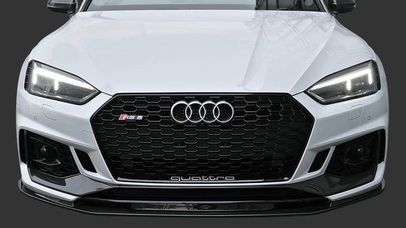 画像1: クワトロ◆アウディF5 A5/S5 前期用 RSタイプフロントハニカムセンターグリル/ラジエターグリル/RSグリル/人気商品/T-1/艶黒/ペイントブラック/マットシルバー/クローム (1)