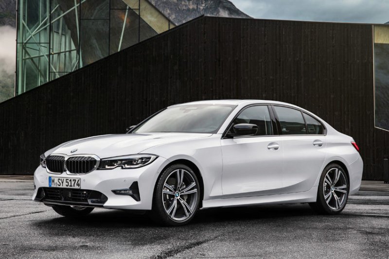 画像1: ◆BMW G20 G21 3シリーズ 2019〜 ハイライン用 3ピーススポーツタイプ フロントカーボンスポイラー/フロントリップ/アンダーリップ/スプリッター PERFORMANCE CROSS CARBON クロスカーボン 320 330 340 335 (1)
