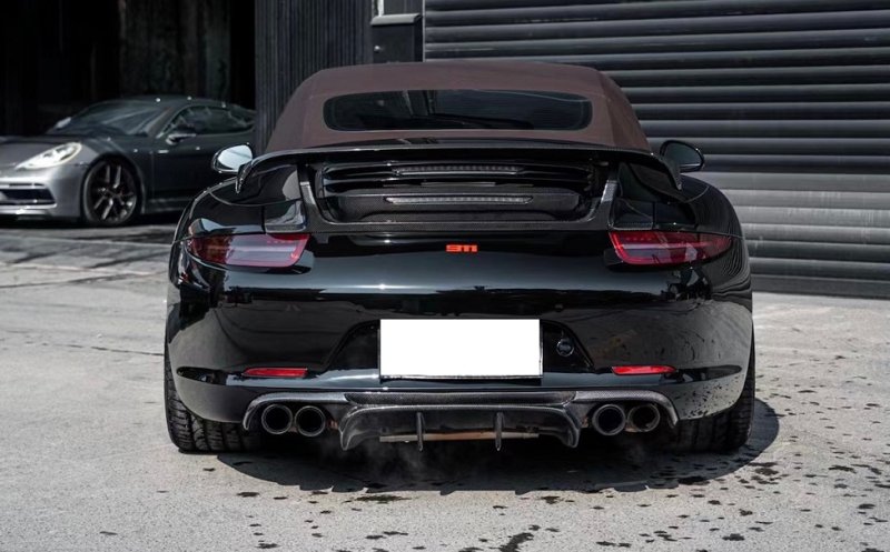 画像1: ◆ポルシェ 911/991用 VRSタイプカーボンディフューザー/綾織/シュタイナー/ディフェーザー/カーボンエアロ/カレラ/2S/PORSCHE (1)