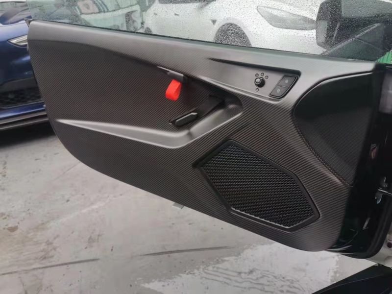 画像1: ドライカーボン◆ランボルギーニ Huracanウラカン LP580/LP610 2019〜 EVO用 STOタイプ カーボンドアインナーパネルセット/内貼り/軽量化/エボリューション/ (1)